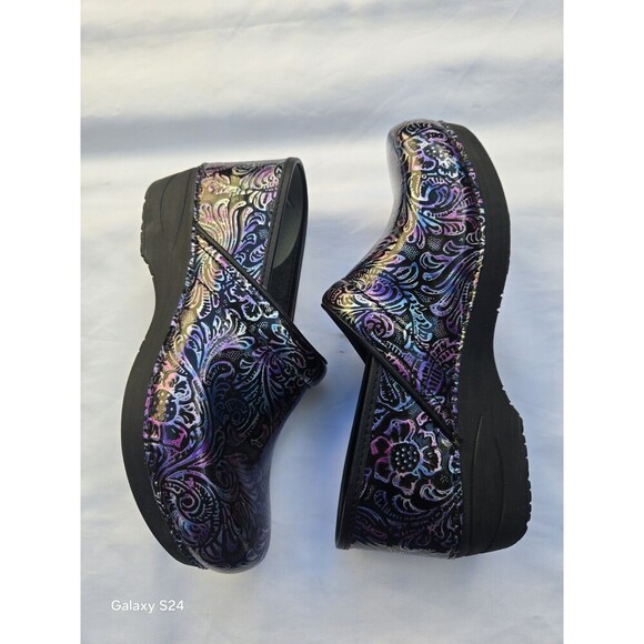 Dansko Professional XP 2.0 Clogs Engraved Flower Purple - Women Size 41 - Picture 4 of 7